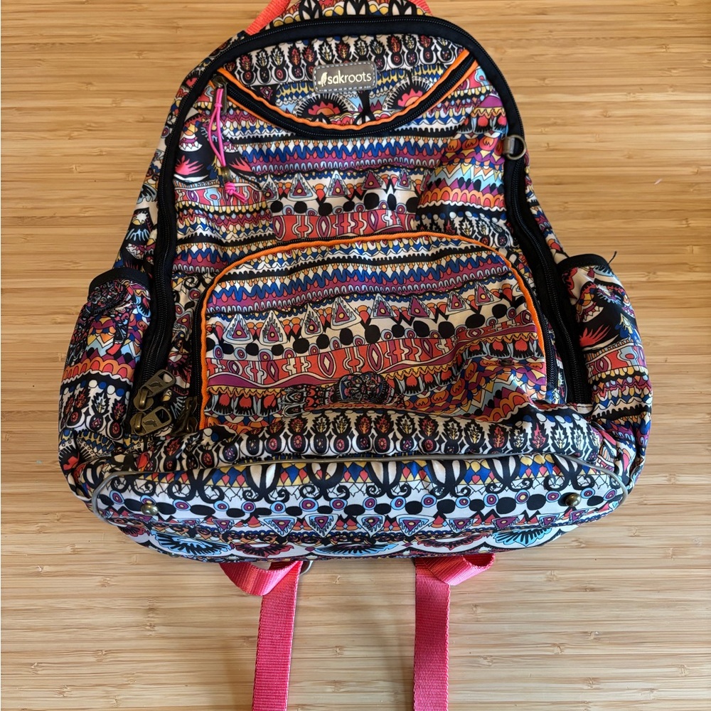 Sakroots Colorful Laptop Backpack